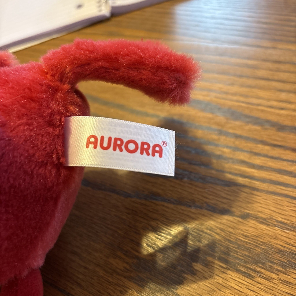Aurora Stuffed Red Northern Cardinal Plush Bird Animal 8 Inch - Picture 2 of 4